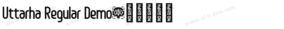 Uttarha Regular Demo字体转换